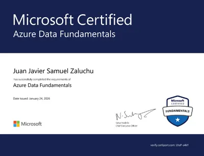 Microsoft Azure Fundamentals Certificate